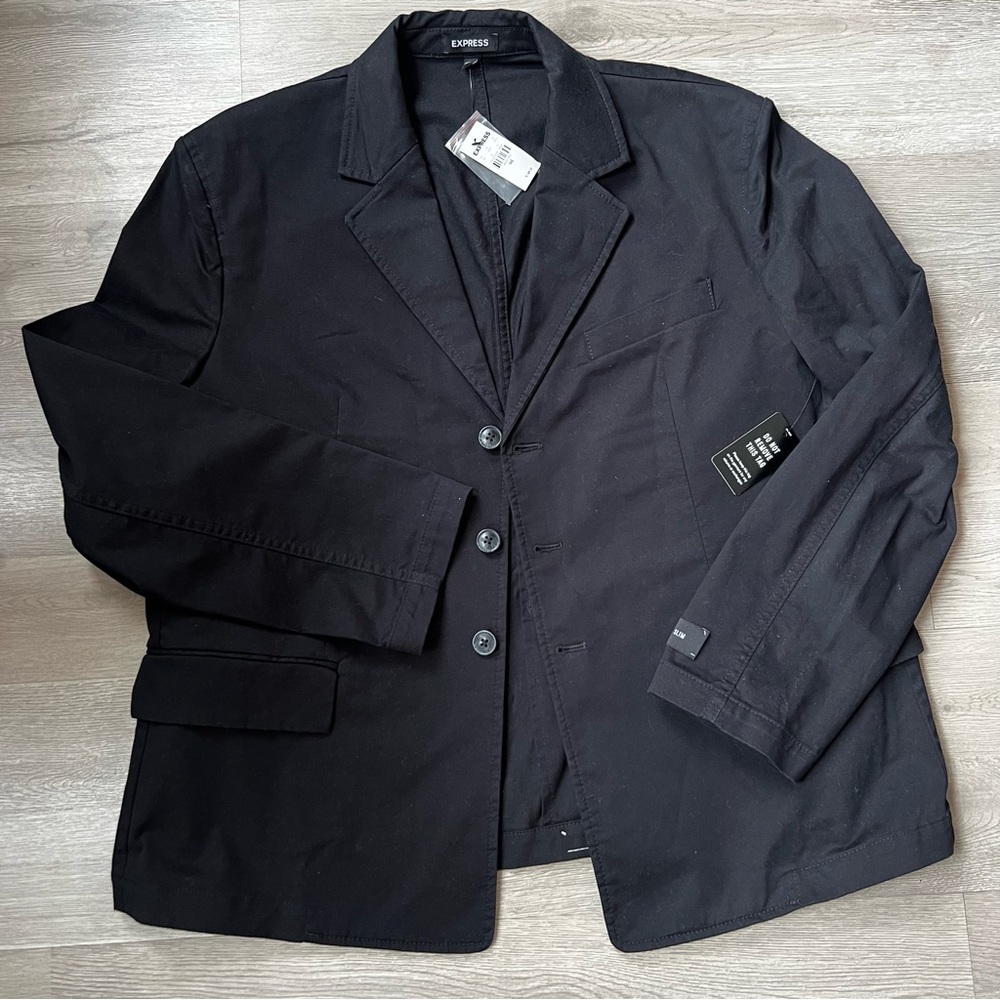 Express Men's Classic Cotton Black Blazer